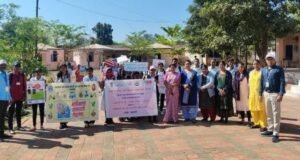 वाघाळे येथे एचआयव्ही-एड्स जनजागृती रॅली व मार्गदर्शन कार्यक्रम