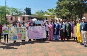 वाघाळे येथे एचआयव्ही-एड्स जनजागृती रॅली व मार्गदर्शन कार्यक्रम