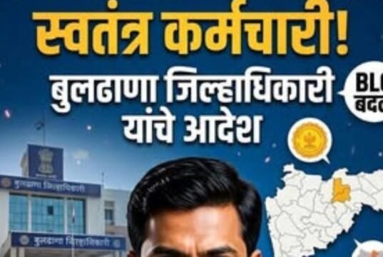 निवडणूक आणि जनगणना कामासाठी स्वतंत्र वेगवेगळे कर्मचारी; जिल्हाधिकारी बुलढाणा यांचे आदेश