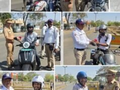 हेल्मेट वापरणाऱ्यांचा सन्मान