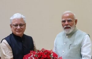 महाराष्ट्राचे राज्यपाल जिष्णू देव वर्मा यांची पंतप्रधानांशी भेट