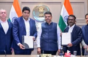 मुख्यमंत्री देवेंद्र फडणवीस यांच्या उपस्थितीत राज्यात गुंतवणुकीसाठी उद्योग विभागासोबत श्याम स्टील उद्योग आणि जेडब्ल्यू ग्लोबल उद्योग