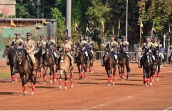महाराष्ट्र राज्य स्थापनेच्या ६७ व्या वर्धापन दिनानिमित्त दादर येथील छत्रपती शिवाजी महाराज मैदानावर १ मे २०२६ रोजी होणाऱ्या मुख्य शासकीय कार्यक्रमाची रंगीत तालीम आज याच मैदानावर घेण्यात आली.