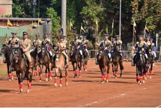 महाराष्ट्र राज्य स्थापनेच्या ६७ व्या वर्धापन दिनानिमित्त दादर येथील छत्रपती शिवाजी महाराज मैदानावर १ मे २०२६ रोजी होणाऱ्या मुख्य शासकीय कार्यक्रमाची रंगीत तालीम आज याच मैदानावर घेण्यात आली.