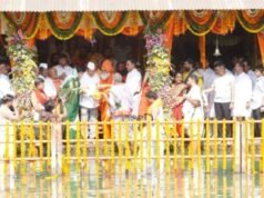 ‘गोदा ते नर्मदा’ जलयात्रेच्या शुभारंभप्रसंगी त्र्यंबकेश्वर येथे जलदिडींचे उत्साहात आयोजन