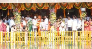 ‘गोदा ते नर्मदा’ जलयात्रेच्या शुभारंभप्रसंगी त्र्यंबकेश्वर येथे जलदिडींचे उत्साहात आयोजन