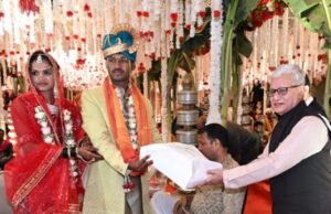 सामूहिक विवाह सोहळ्याला राज्यपालांची उपस्थिती