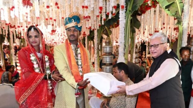 Governor's presence at mass wedding ceremony