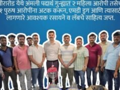 मीरारोड येथे गुन्हे प्रकटीकरण शाखेने अंमली पदार्थ गुन्ह्यांतर्गत २ आरोपींकडून १ किलो ३२४ ग्रॅम वजनाचा एकूण २ लाखाहून अधिक किंमतीचा एमडी ड्रग जप्त करण्यात आला.