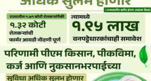 शेतकऱ्यांसाठीच्या सुविधा अधिक सुलभ होणार…