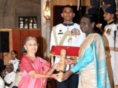 देशातील महत्वाचे नागरी सन्मान असलेल्या ‘पद्म पुरस्कारांचे’ वितरण राष्ट्रपती द्रौपदी मुर्मू यांच्या हस्ते आज सन्मानपूर्वक करण्यात आले.