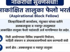 नोकरीची सुवर्णसंधी – Aspirational Block Fellow भरती