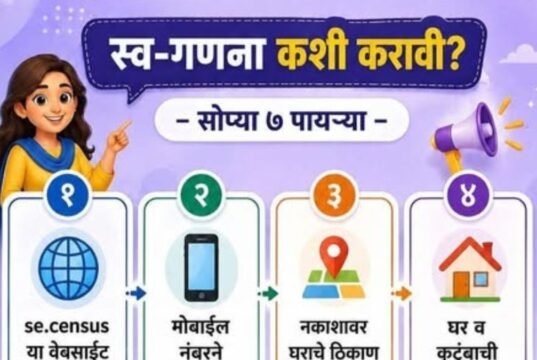 स्व-गणना आता तुमच्या हातात!