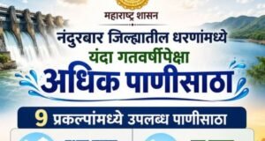 नंदुरबार जिल्ह्यातील धरणांमध्ये यंदा गतवर्षीपेक्षा अधिक पाणीसाठा!