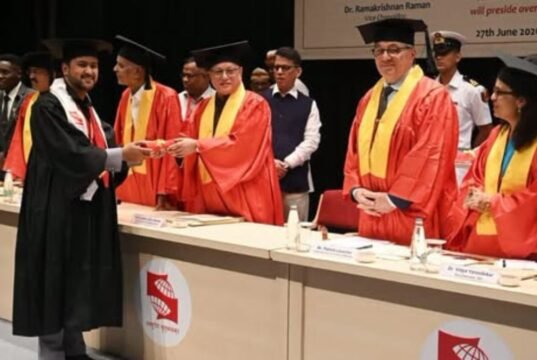 सिम्बायोसिस आंतरराष्ट्रीय अभिमत विद्यापीठाच्या परिसरात आयोजित आंतरराष्ट्रीय विद्यार्थी पदवीदान समारंभ-२०२६ राज्यपाल जिष्णु देव वर्मा यांच्या प्रमुख उपस्थितीत पार