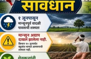 किमान १० जून पर्यंत राज्यातील बहुतांश भागात मान्सूनच्या आगमनाची शक्यता नाही