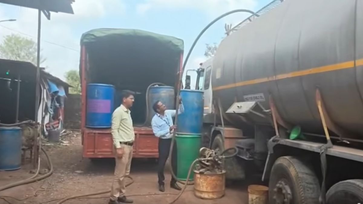 ठाण्यात अवैध ‘मिक्स हायड्रोकार्बन ऑईल’ साठ्यावर धाड; १.२० कोटींचा मुद्देमाल जप्त