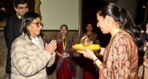 व्हेनेझुएलाच्या कार्यवाहक राष्ट्राध्यक्षा डेल्सी रॉड्रिग्ज यांचे मुंबईत उत्साहात स्वागत