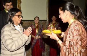 व्हेनेझुएलाच्या कार्यवाहक राष्ट्राध्यक्षा डेल्सी रॉड्रिग्ज यांचे मुंबईत उत्साहात स्वागत
