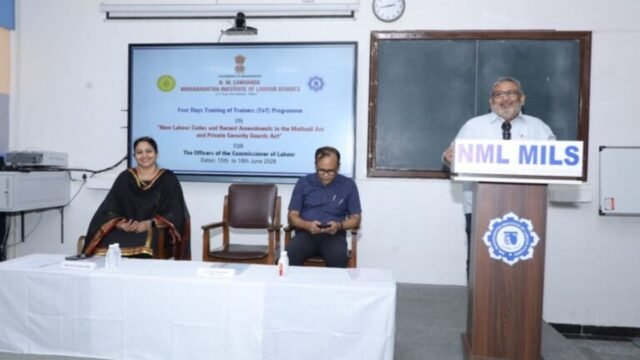 Trained manpower must be developed for the effective implementation of the new labour codes – Labour Minister Adv. Akash Fundkar