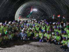मुंबई-अहमदाबाद बुलेट ट्रेन प्रकल्पांतर्गत महाराष्ट्रात तिसऱ्या पर्वतीय बोगद्याचे काम पूर्ण