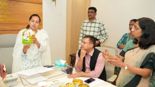 Prioritizing taste alongside nutritional value in the home-delivered food provided to Anganwadi children, pregnant women, and lactating mothers, as well as adolescent girls in aspirational districts...