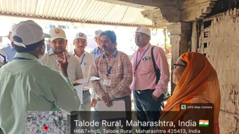 तळोदा येथे घरगणना कार्याची प्रत्यक्ष पडताळणी; अचूक माहिती संकलनावर भर