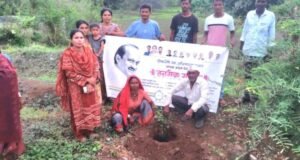 स्व.अजित पवार यांच्या जयंतीनिमित्त जनसेवा सप्ताहांतर्गत वृक्षारोपण
