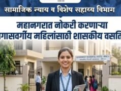 महानगरात नोकरी करणाऱ्या मागासवर्गीय महिलांसाठी शासकीय वसतिगृहे