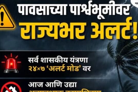 पावसाच्या पार्श्वभूमीवर राज्यभर अलर्ट!