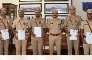 गडचिरोली जिल्ह्यातील माओवादविरोधी अभियानात उल्लेखनीय आणि धाडसी कामगिरी बजावणाऱ्या ०५ कर्तव्यदक्ष