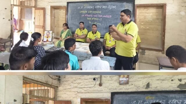 Tribute paid to the late former Deputy Chief Minister Ajit Pawar on his birth anniversary at Natavadkar Junior College.
