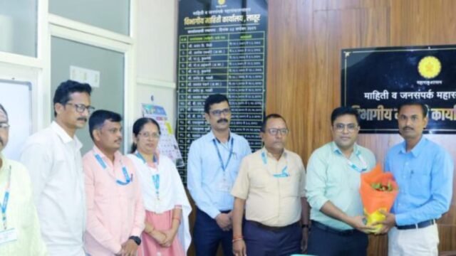 Sunil Kachhve has assumed charge as the Deputy Director (Information) of the Latur Division.