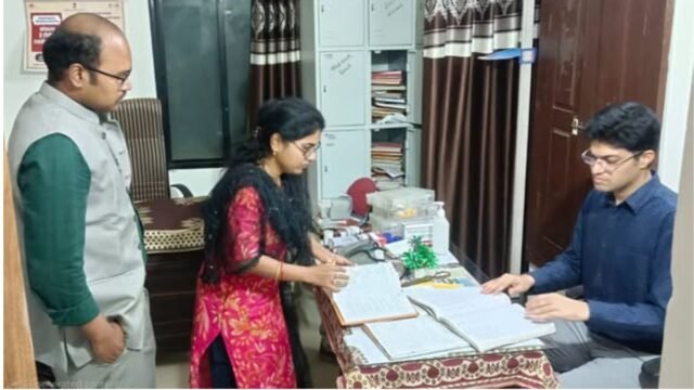 District Collector and Chief Executive Officer pay a surprise midnight visit to the Chatgaon Health Sub-centre.