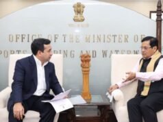 मत्स्यव्यवसाय व बंदरे मंत्री नितेश राणे यांनी केंद्रीय बंदरे, जहाजबांधणी व जलमार्ग मंत्री सर्बानंद सोनोवाल यांची भेट घेतली