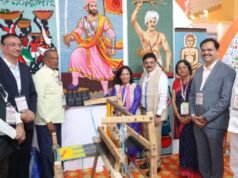 वस्त्रोद्योग मंत्री संजय सावकारे यांच्या हस्ते ‘भारत टेक्स’मधील महाराष्ट्र दालनाचे उद्घाटन