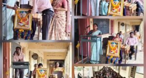 आष्टे येथील महात्मा गांधी विद्यालय व कनिष्ठ महाविद्यालयात, गुरुपौर्णिमा उत्साहात साजरी