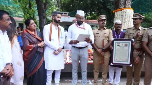 A copy of the condolence resolution of the Tamil Nadu Legislative Assembly and the Legislative Council in recognition of the work of the late former Deputy Chief Minister Ajit Pawar.