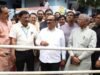 पालकमंत्री अतुल सावे यांच्याकडून विष्णुपुरी उड्डाणपुलाची पाहणी
