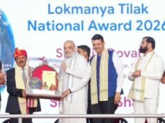 केंद्रीय गृह तथा सहकारमंत्री अमित शाह यांच्या हस्ते आज पुणे येथे राष्ट्रीय सुरक्षा सल्लागार अजित डोवाल यांना ‘लोकमान्य टिळक राष्ट्रीय पुरस्कार २०२६’ प्रदान करण्यात आला