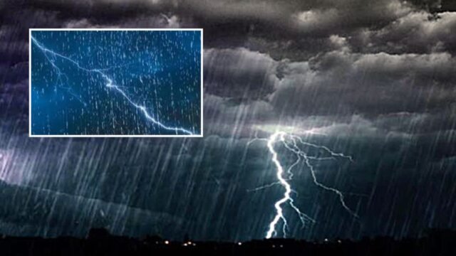 The Meteorological Department has forecast lightning and heavy rainfall in some districts over the next five days.