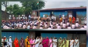 माध्यमिक विद्यालय तुळाजा येथे स्वातंत्र्य दिन साजरा