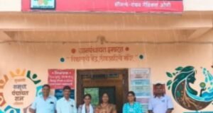 राजापूर पं सं सभापती सौ. नंदिनी कदम यांची ग्रामपंचायत कळसवलीला सदिच्छा भेट