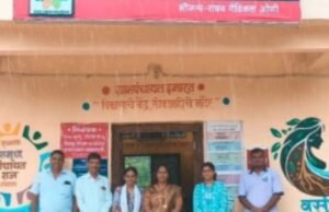 राजापूर पं सं सभापती सौ. नंदिनी कदम यांची ग्रामपंचायत कळसवलीला सदिच्छा भेट