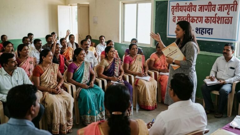 “शहादा येथे तृतीयपंथीयांसाठी जाणीव जागृती कार्यशाळा”