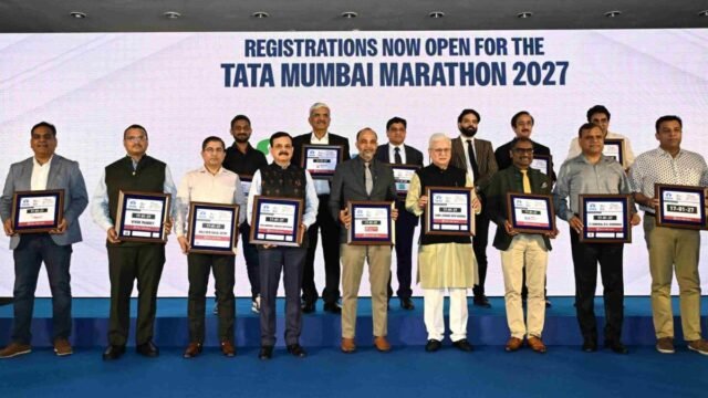 Launch of Mumbai Marathon 2027 registration in the presence of the Governor.