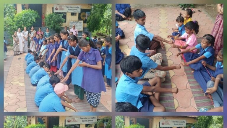 जिल्हा परिषद केंद्रशाळा डोंगरगाव येथे रक्षाबंधनाचा कार्यक्रम उत्साहात संपन्न