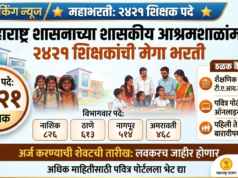 शासकीय आश्रमशाळांमध्ये शिक्षकांच्या २ हजार ४२१ पदांसाठी मेगाभरती mega-recruitment-for-2421-teacher-posts-in-government-ashram-schools